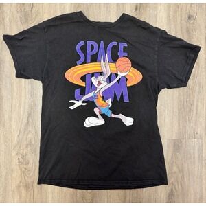 Space Jam A New Legacy Bugs Bunny Graphic T-Shirt Black Men's Medium
